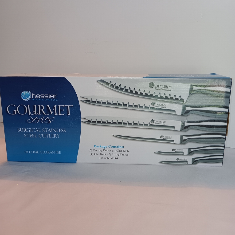 Hessler Gourmet Series Surgical Stainless Steel Knives/Cutlery 7 Pc Set
